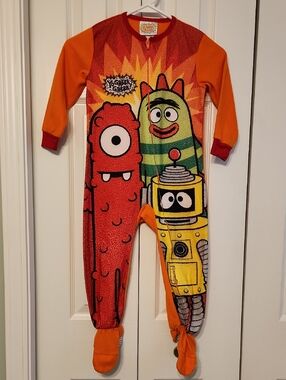 Yo Gabba Gabba Nickelodeon Footed One-Piece Onesie Pajama 4T